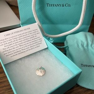 Sterling silver Tiffany & Co. X initial pendant charm
